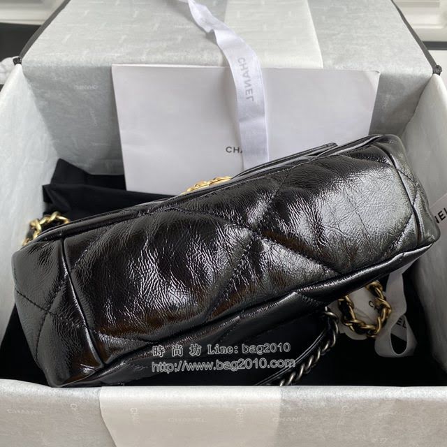 Chanel女包 香奈兒專櫃最新款皺紋油蠟皮19Bag Chanel菱格紋鏈條肩背斜挎女包 AS1160/1161  djc4232